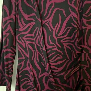 Anne Klein black & purple dress